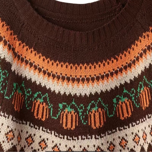 NEW The Cozy Pumpkin Chevron Sweater - Picture 3 of 6